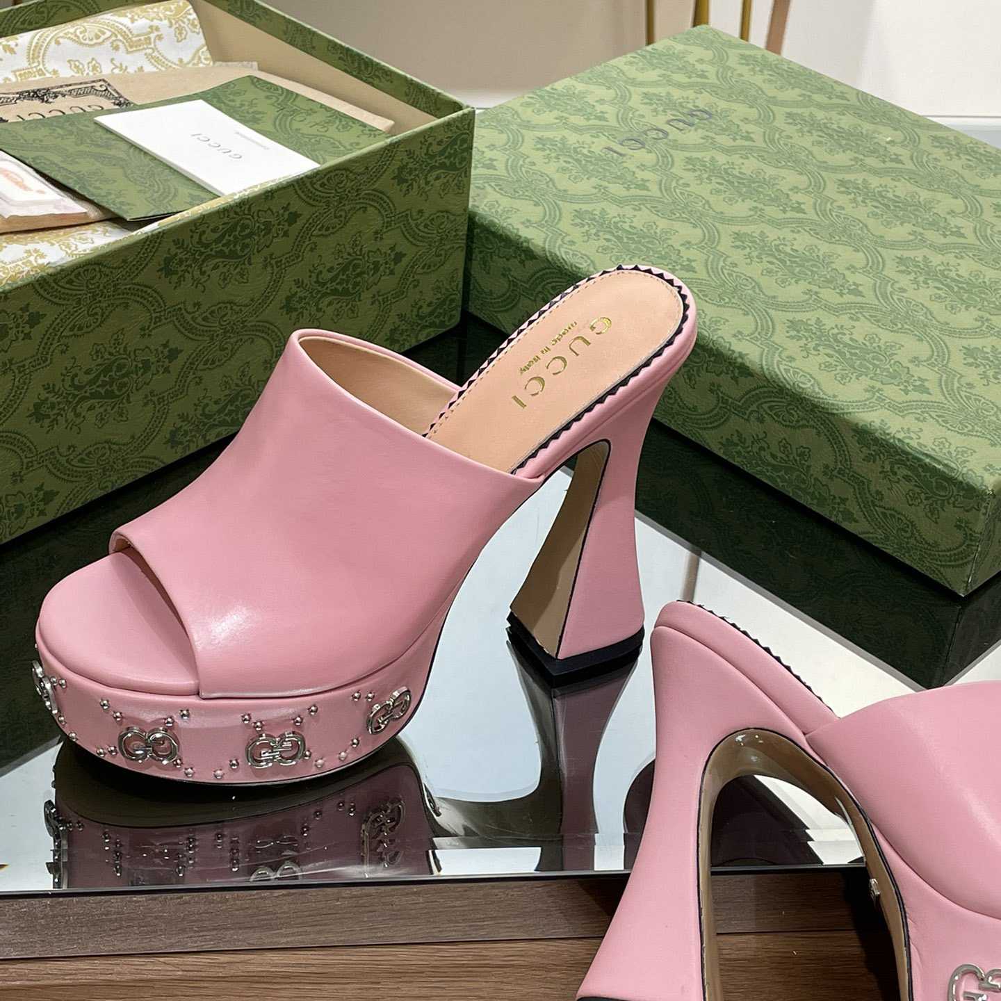 Gucci Women's Platform Slide Sandal - PerfectKickZ