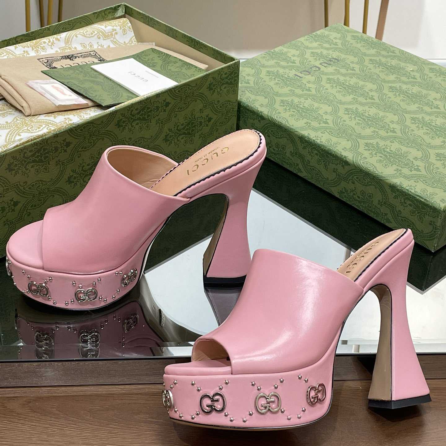 Gucci Women's Platform Slide Sandal - PerfectKickZ