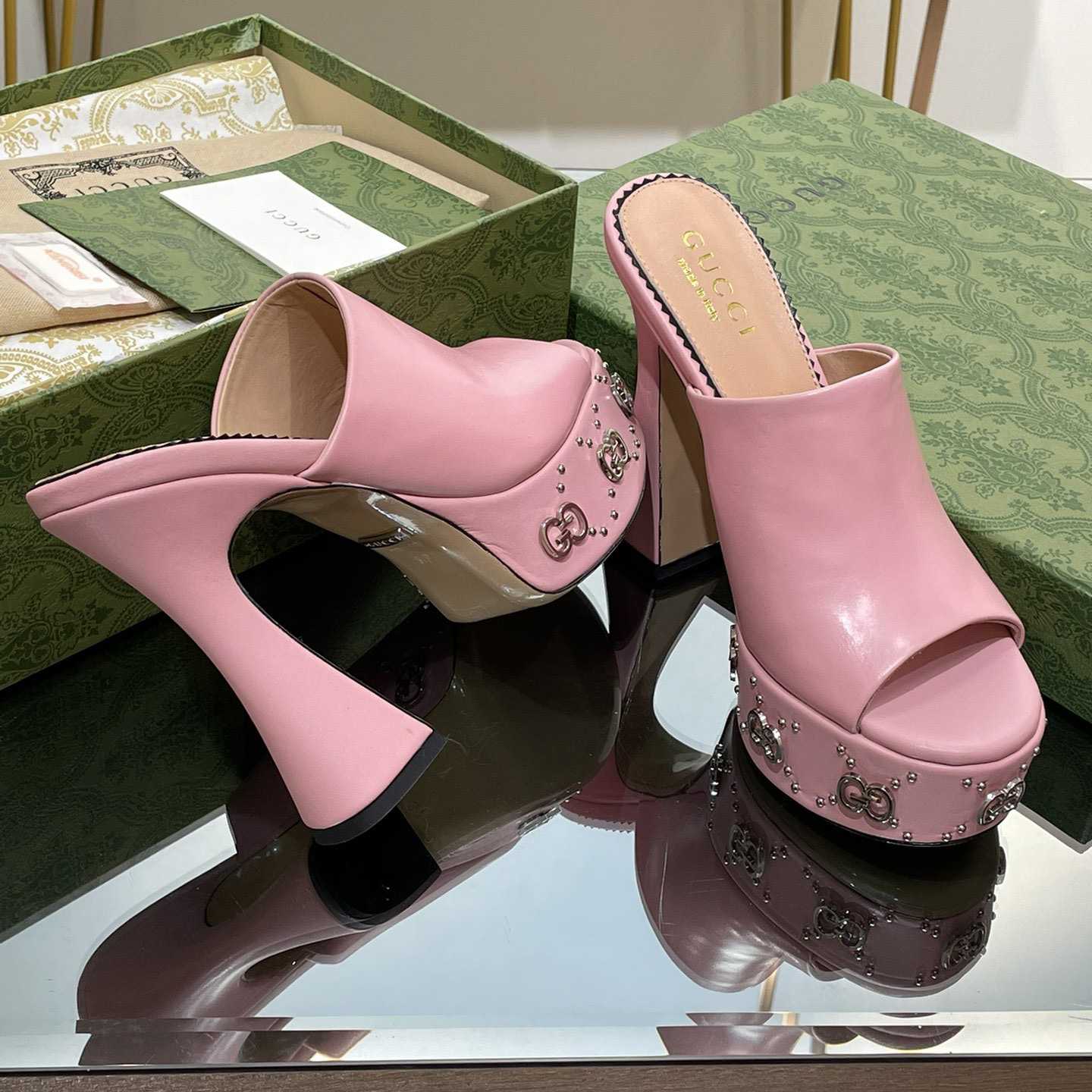 Gucci Women's Platform Slide Sandal - PerfectKickZ