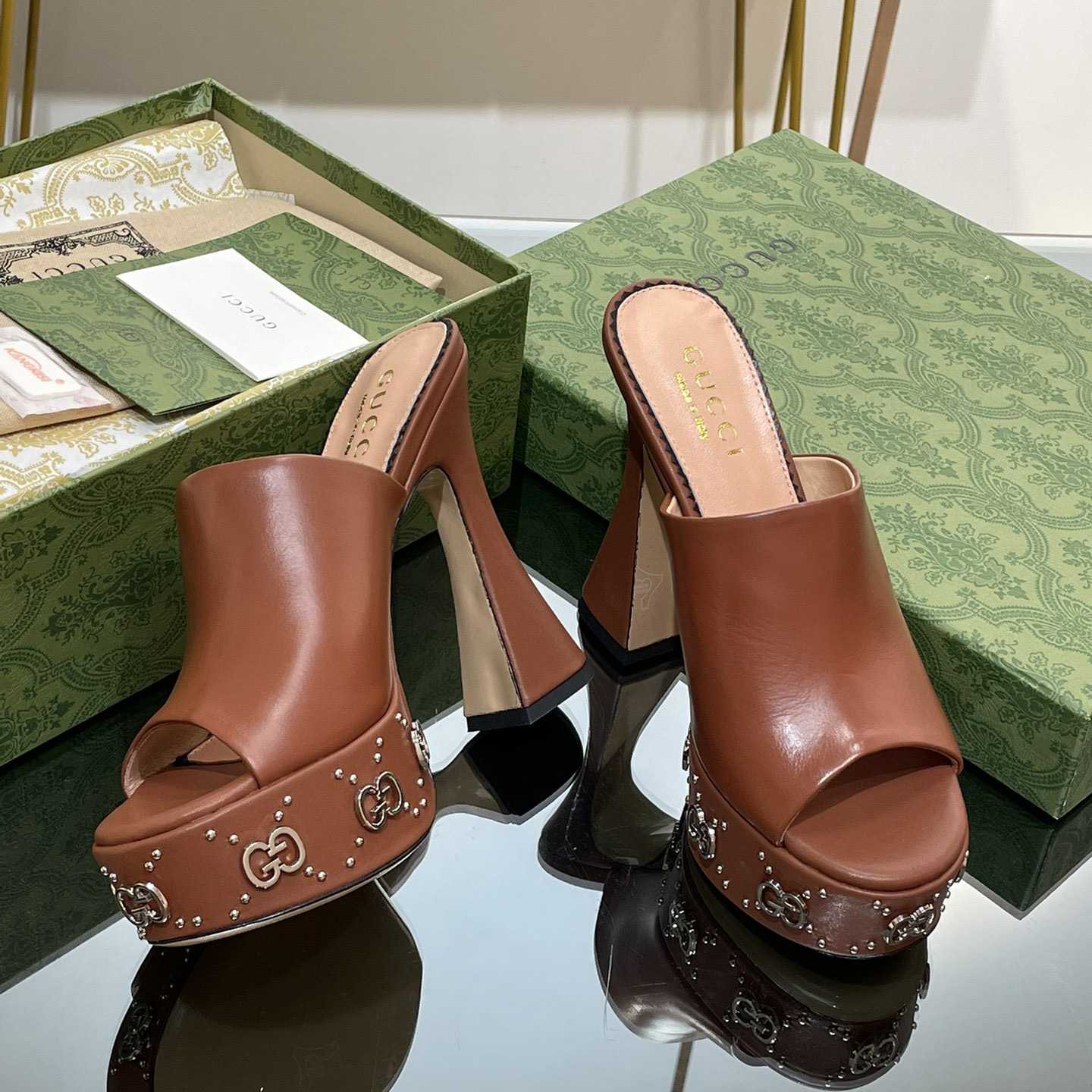 Gucci Women's Platform Slide Sandal - PerfectKickZ