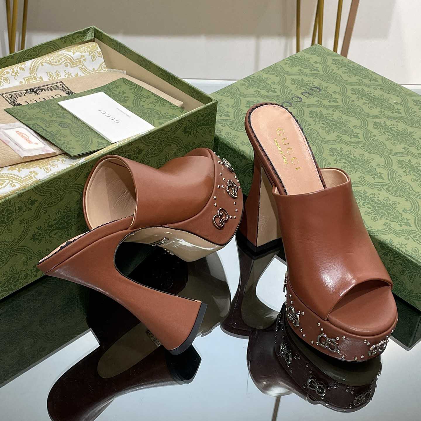 Gucci Women's Platform Slide Sandal - PerfectKickZ