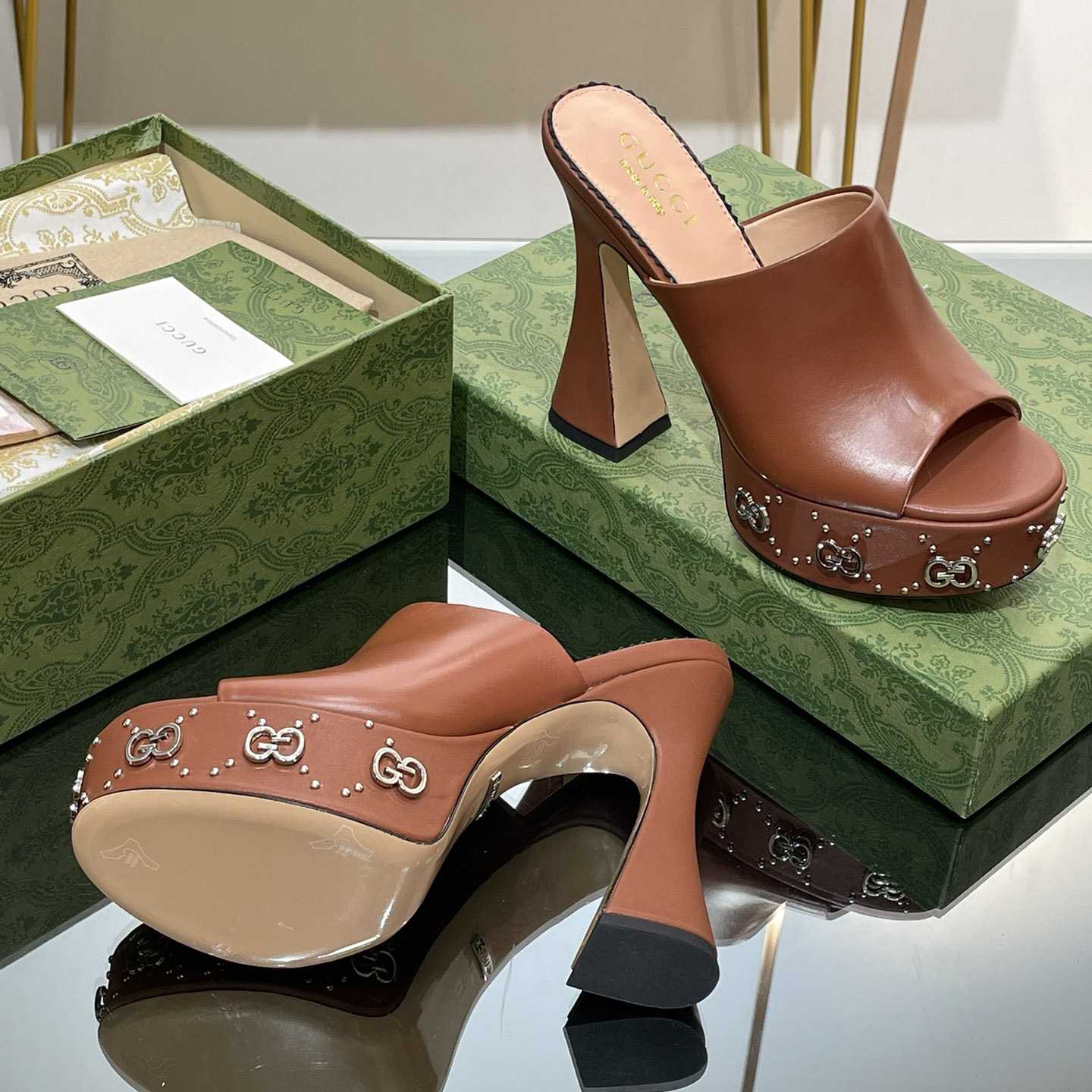 Gucci Women's Platform Slide Sandal - PerfectKickZ