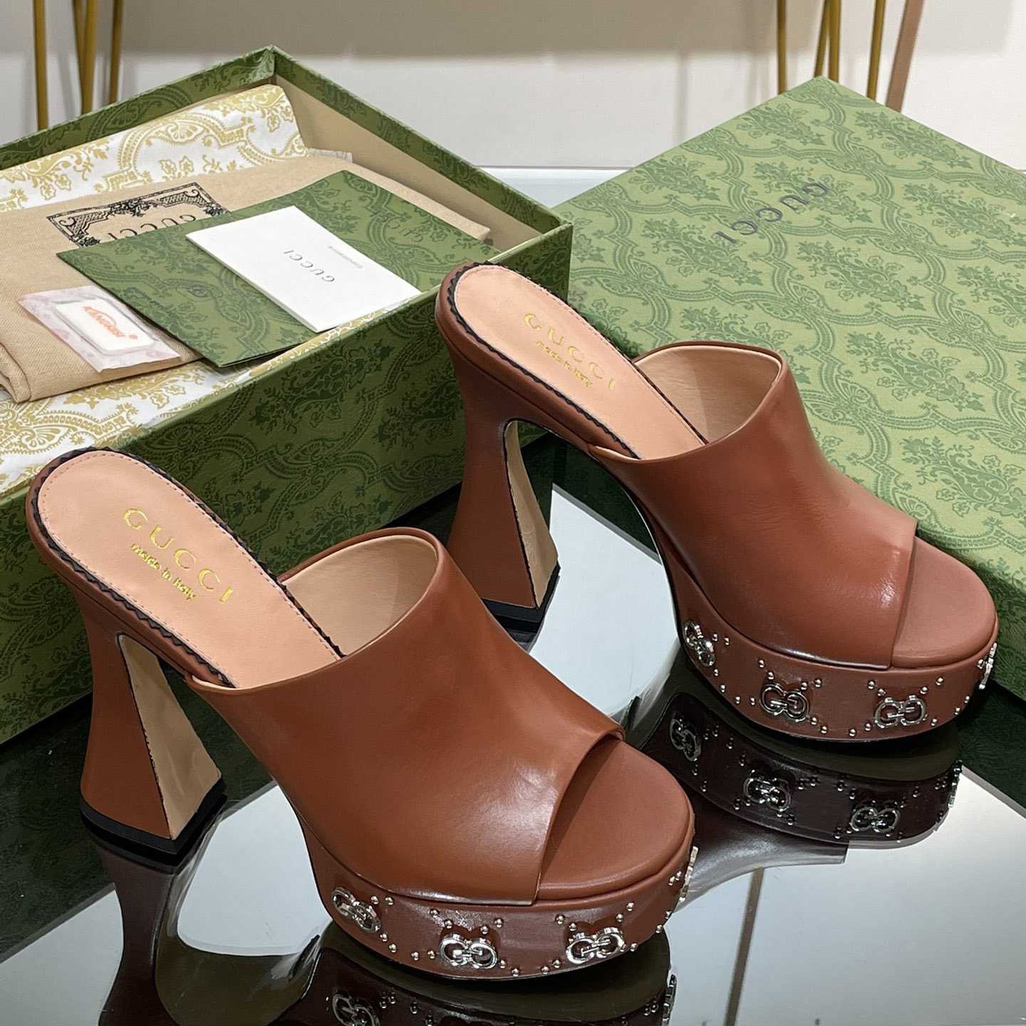 Gucci Women's Platform Slide Sandal - PerfectKickZ