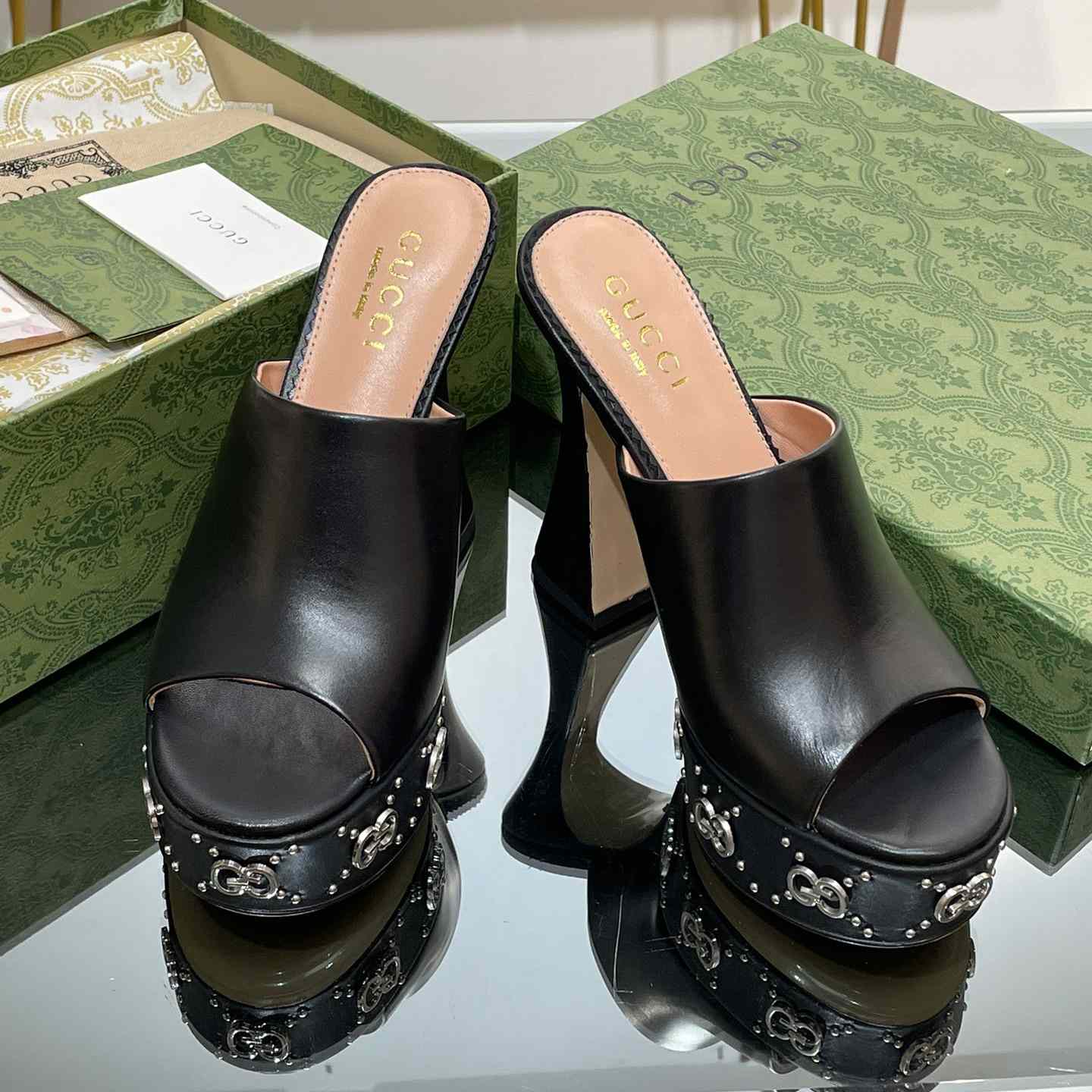 Gucci Women's Platform Slide Sandal - PerfectKickZ