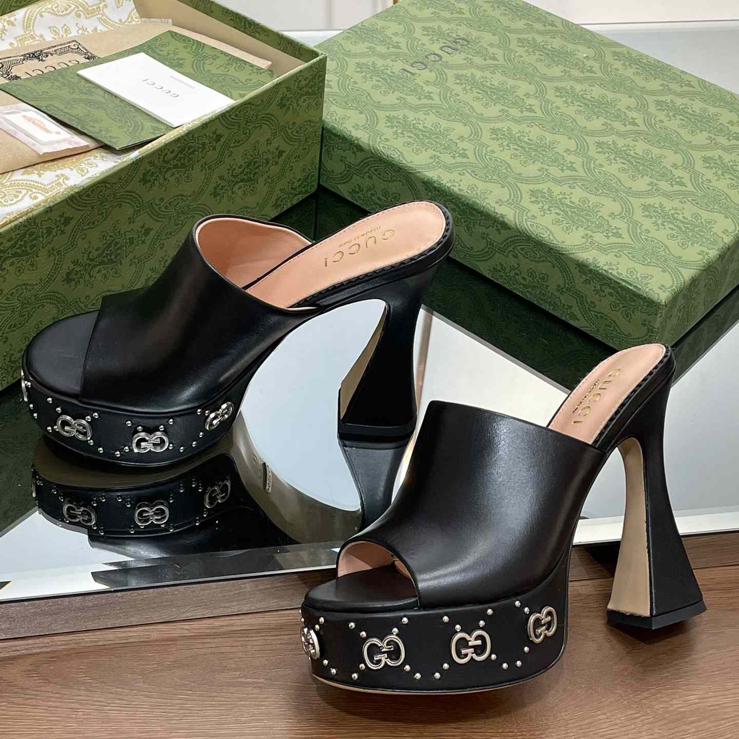 Gucci Women's Platform Slide Sandal - PerfectKickZ