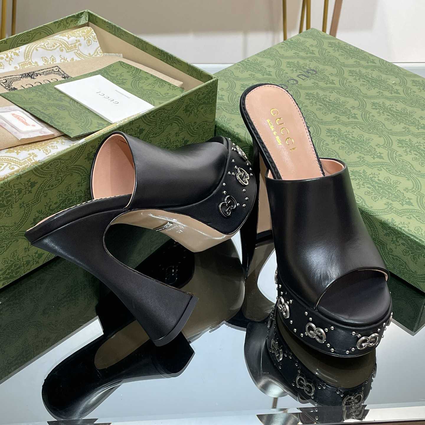 Gucci Women's Platform Slide Sandal - PerfectKickZ
