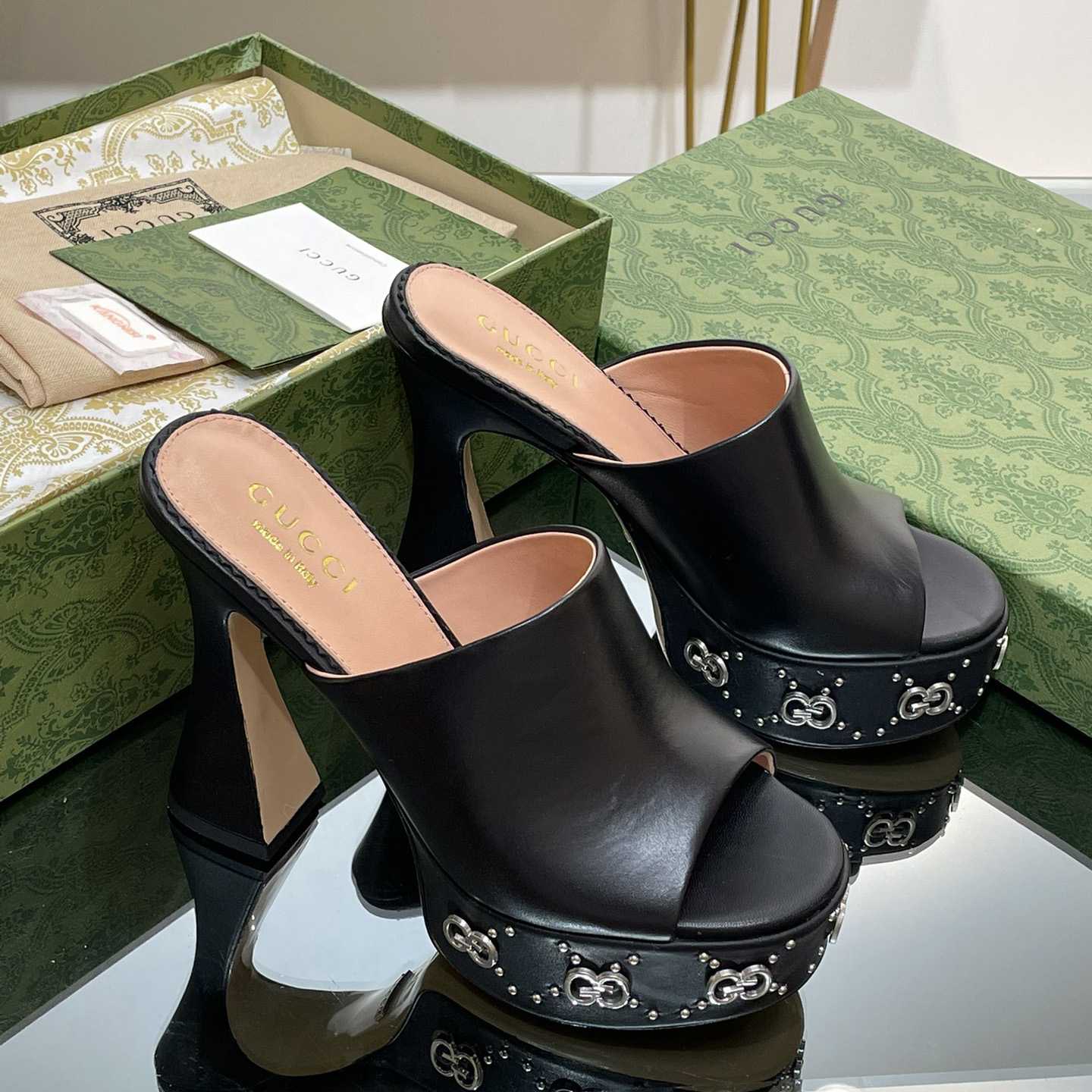 Gucci Women's Platform Slide Sandal - PerfectKickZ