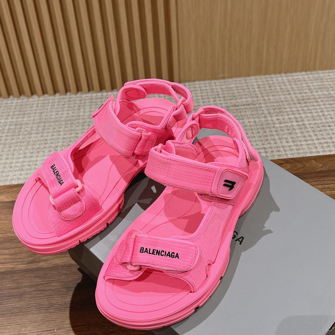 Balenciaga Women's Tourist Sandal In Pink - PerfectKickZ