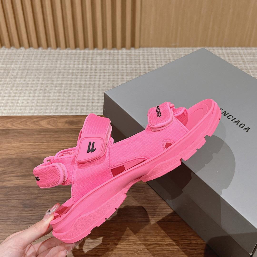 Balenciaga Women's Tourist Sandal In Pink - PerfectKickZ