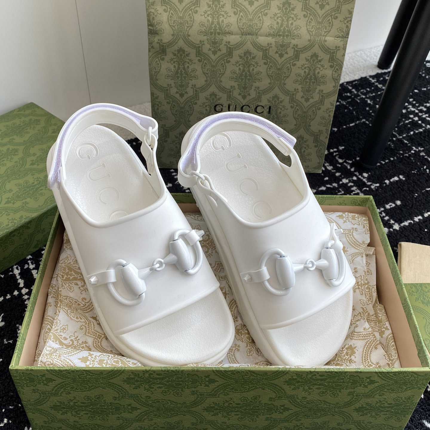 Gucci Horsebit Flatform Sandal - PerfectKickZ