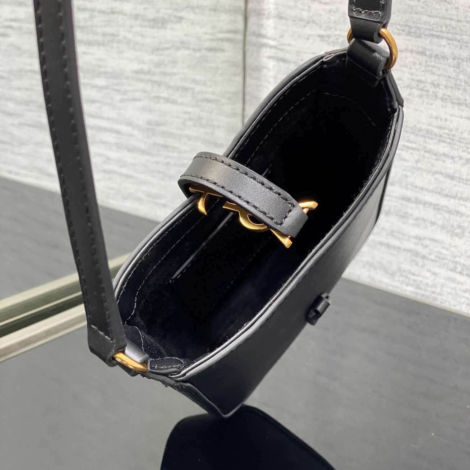 Saint Laurent Le 5 À 7 Mini Vertical In Shiny Leather - PerfectKickZ