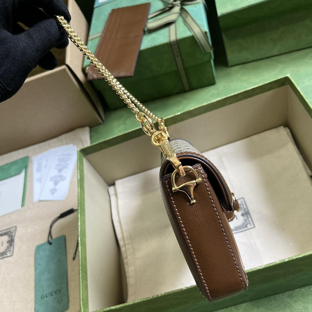 Gucci Horsebit 1955 Mini Bag (21.5x 12.5x 3cm) - PerfectKickZ