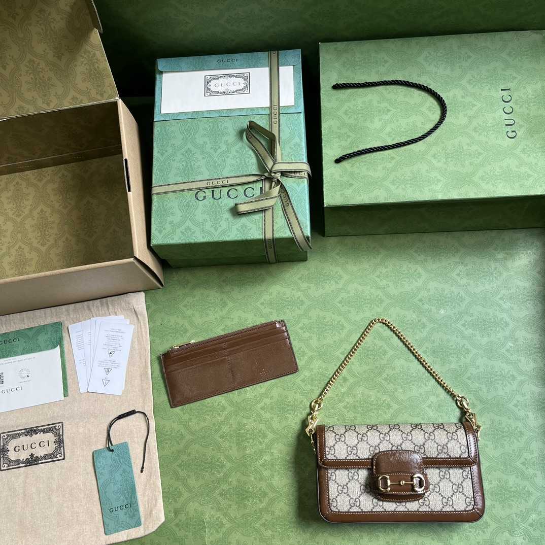 Gucci Horsebit 1955 Mini Bag (21.5x 12.5x 3cm) - PerfectKickZ