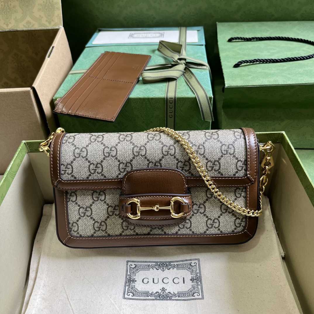 Gucci Horsebit 1955 Mini Bag (21.5x 12.5x 3cm) - PerfectKickZ
