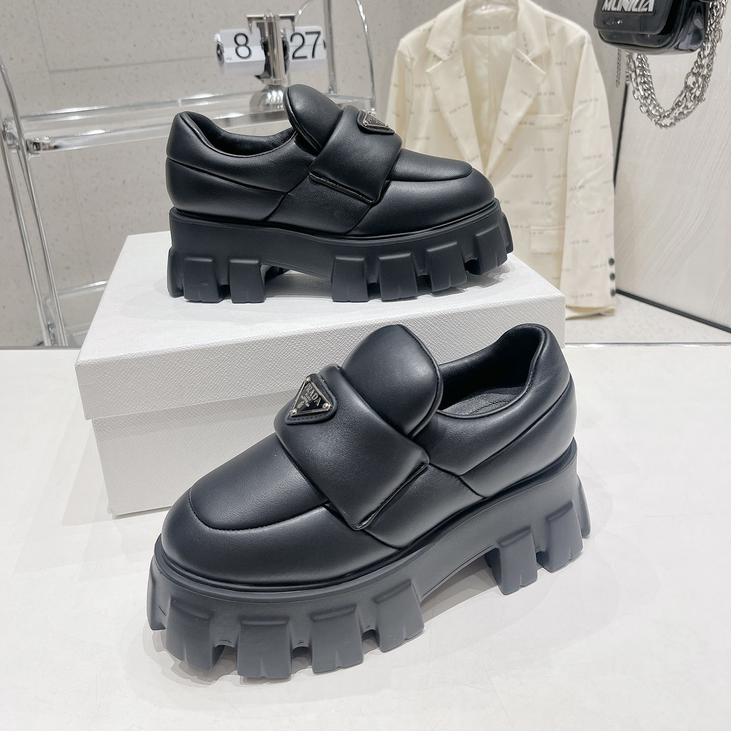 Prada Soft padded Nappa Leather Loafers - PerfectKickZ