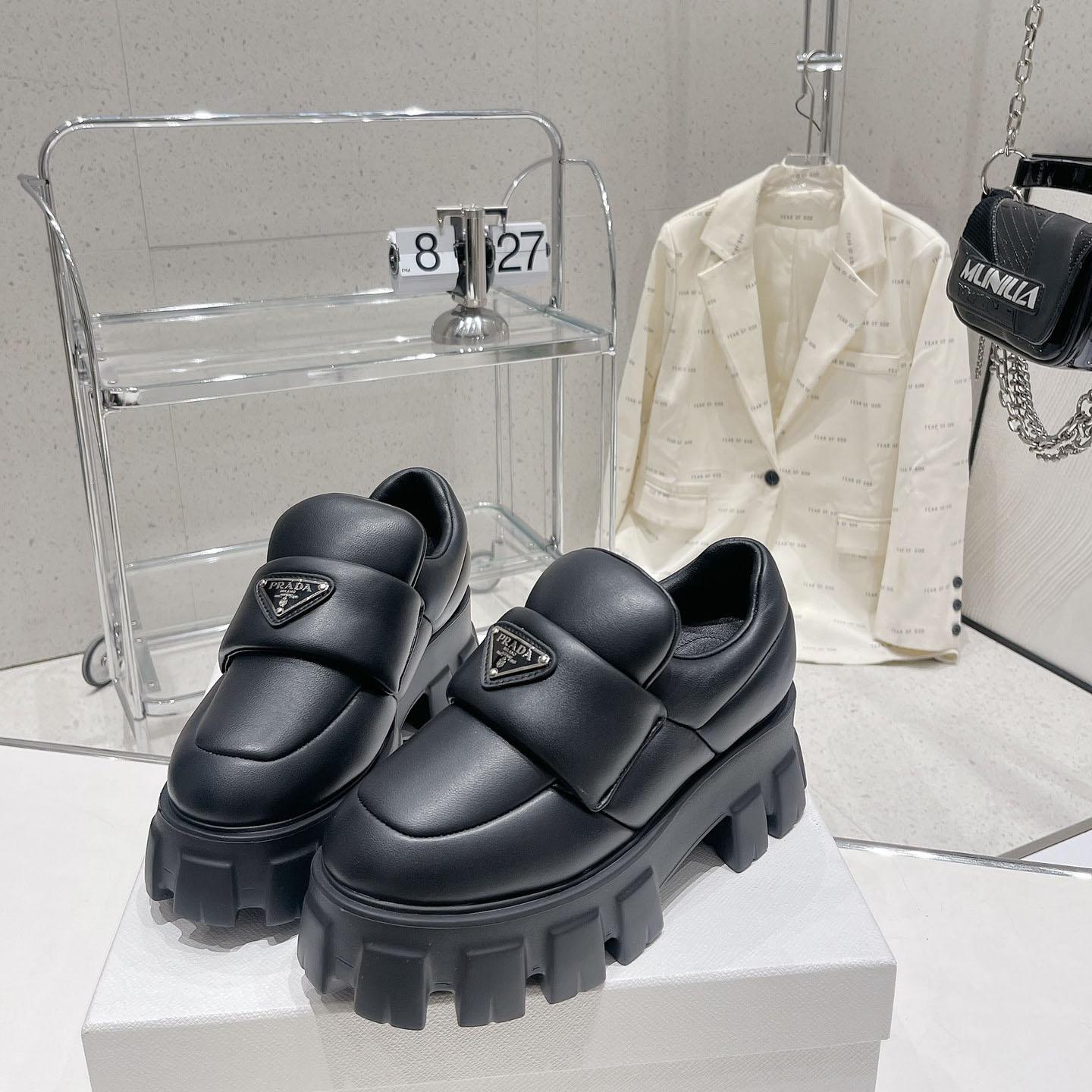 Prada Soft padded Nappa Leather Loafers - PerfectKickZ