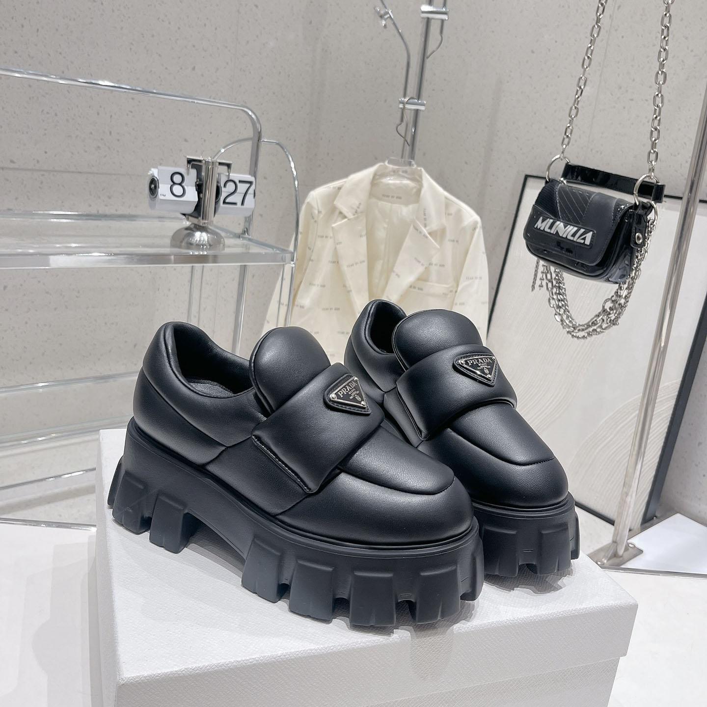 Prada Soft padded Nappa Leather Loafers - PerfectKickZ