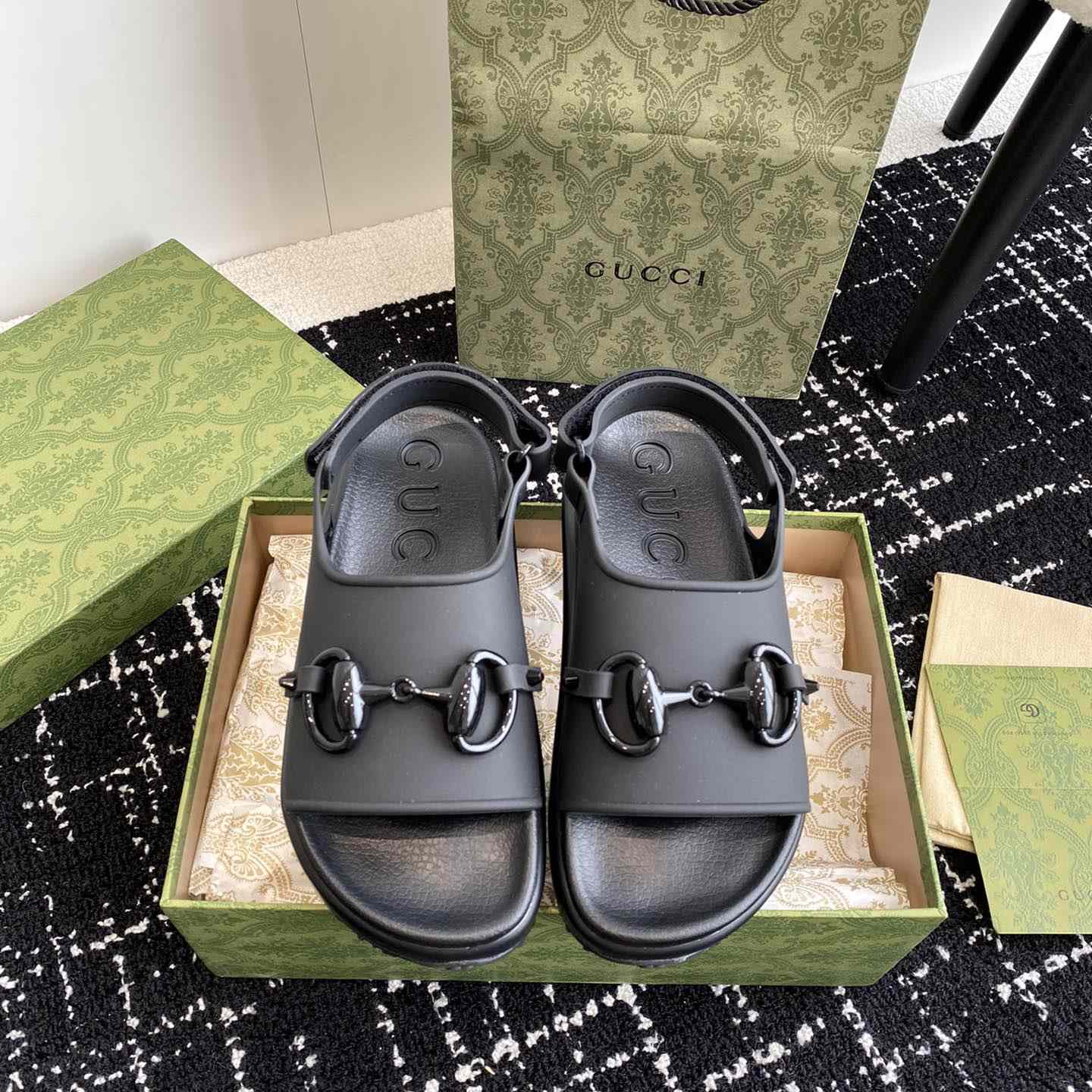 Gucci Horsebit Flatform Sandal - 