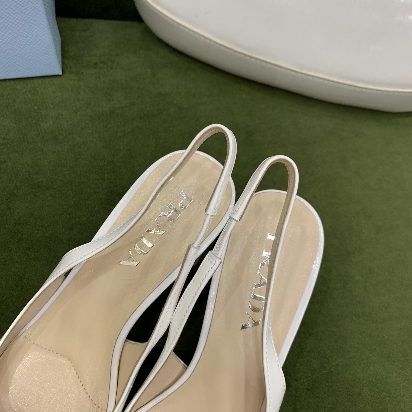 Prada Patent-leather Slingback Pumps - PerfectKickZ