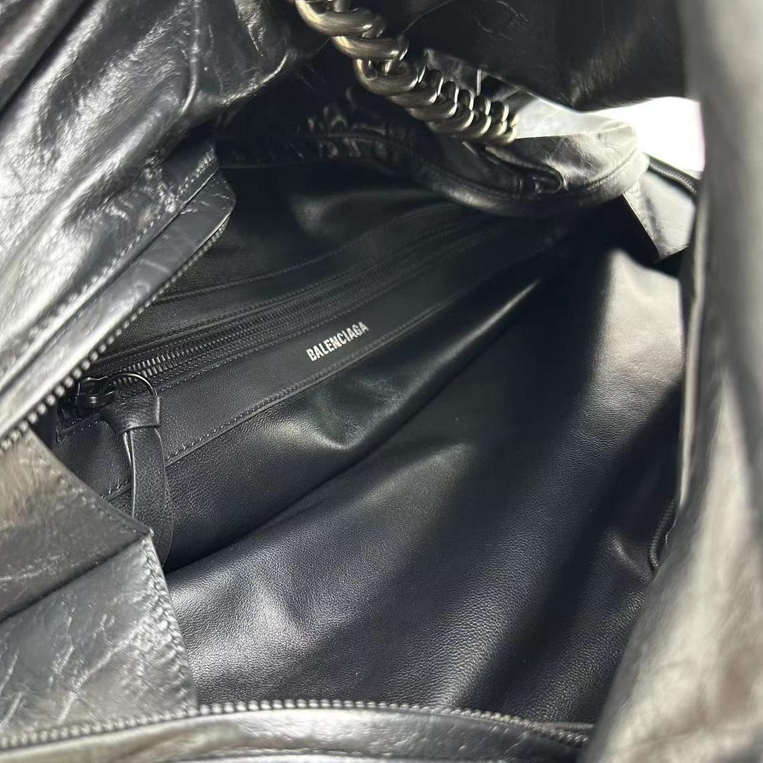 Balenciaga Puffer Large Bag In Black - PerfectKickZ