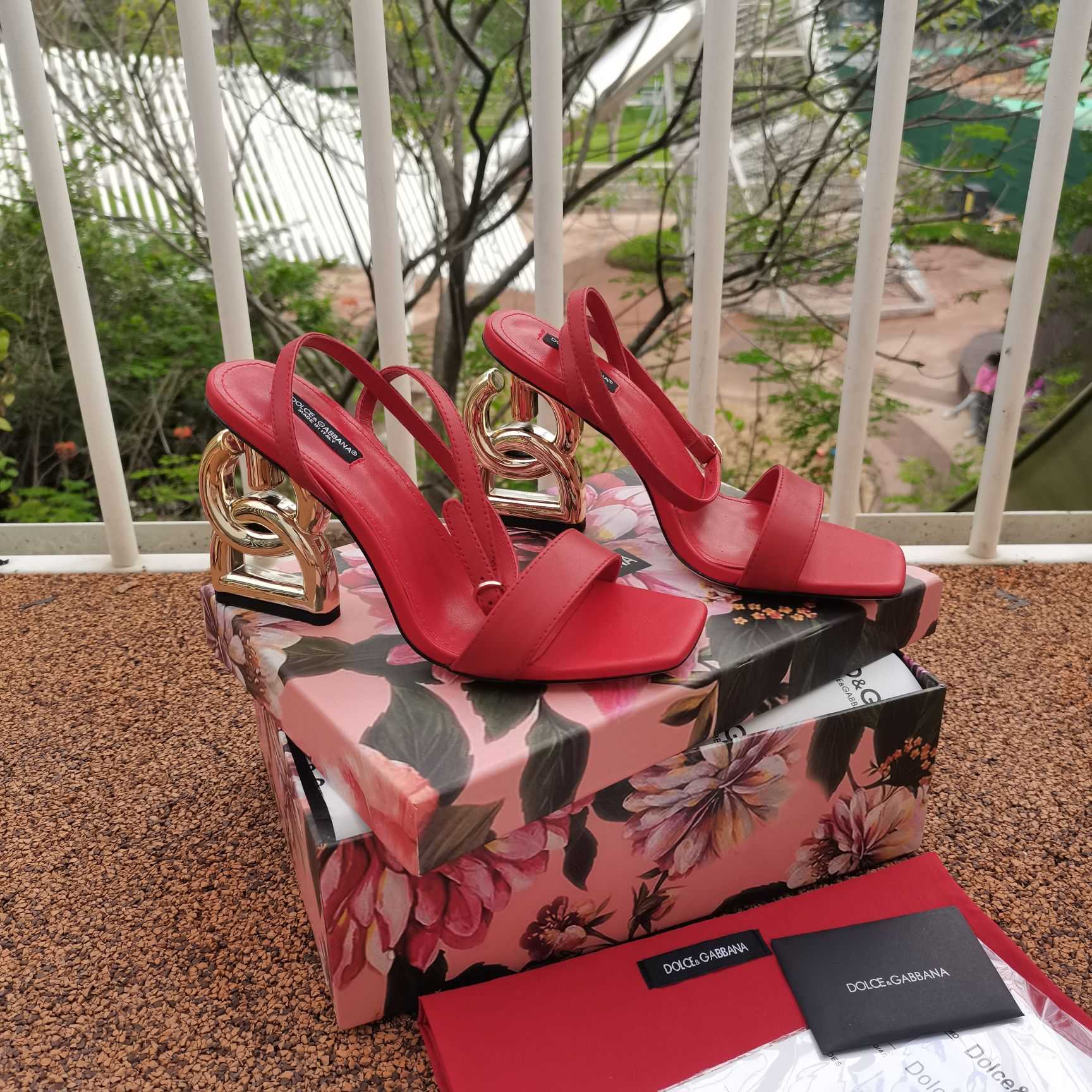 Dolce & Gabbana Keira DG Heel Sandals - PerfectKickZ