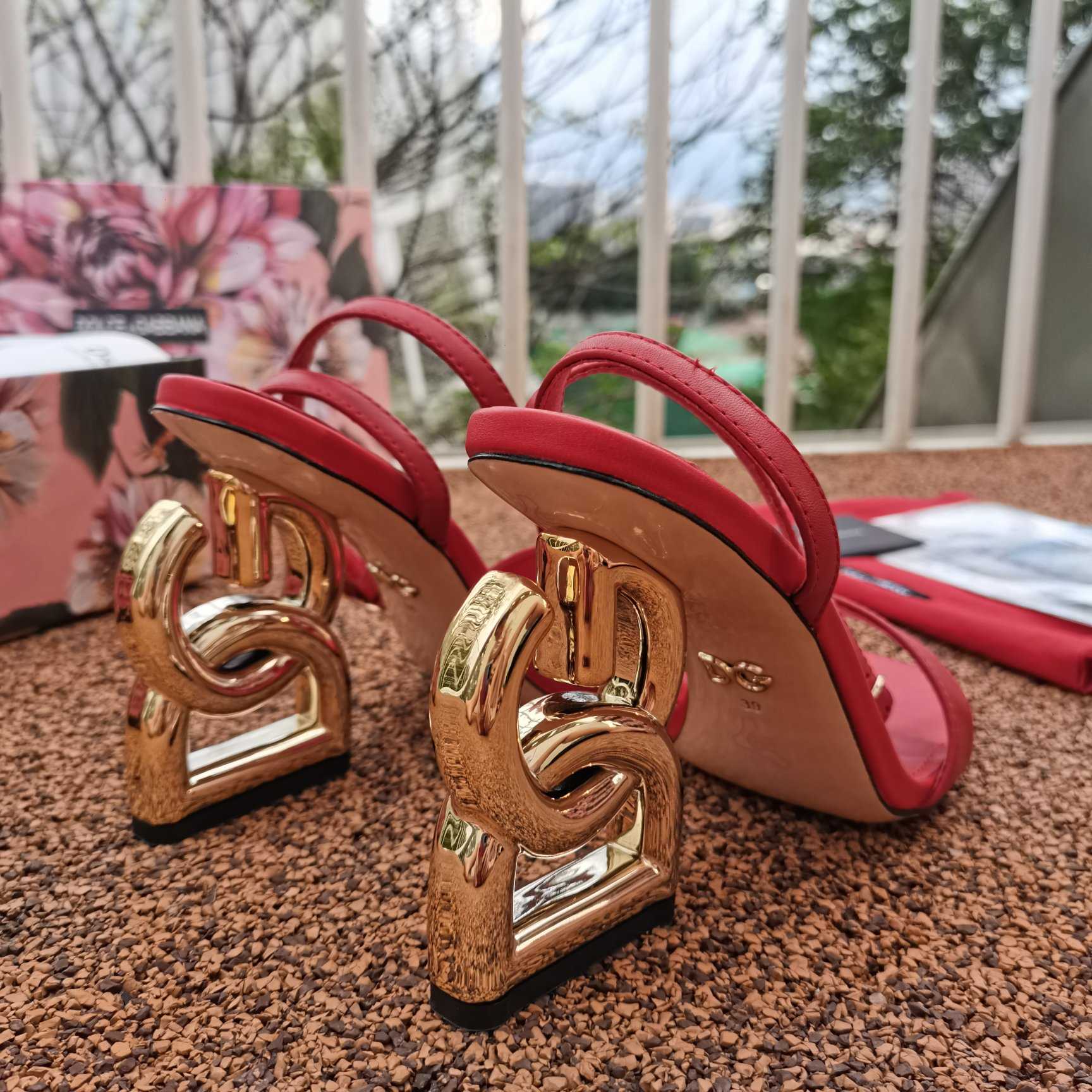 Dolce & Gabbana Keira DG Heel Sandals - PerfectKickZ
