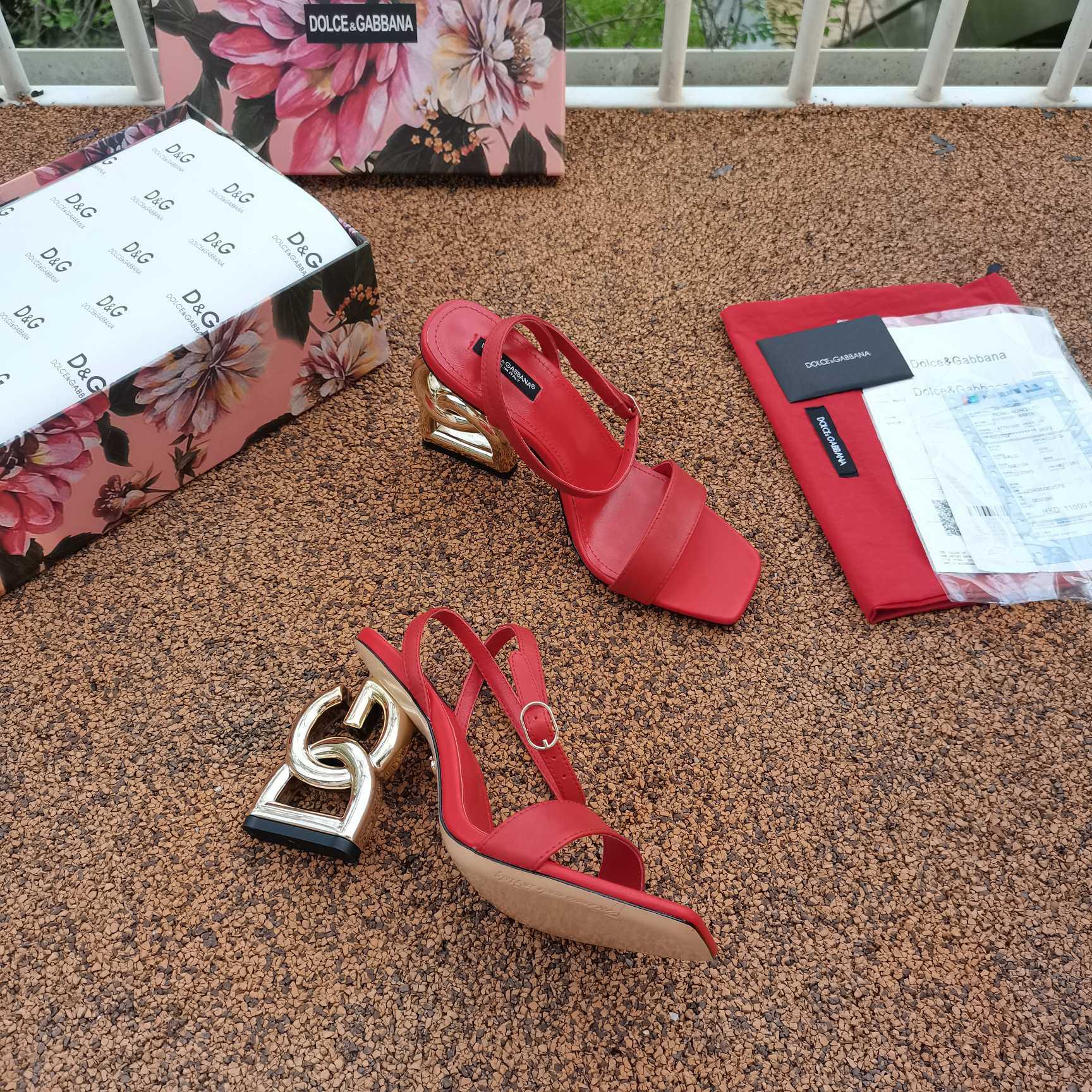 Dolce & Gabbana Keira DG Heel Sandals - PerfectKickZ