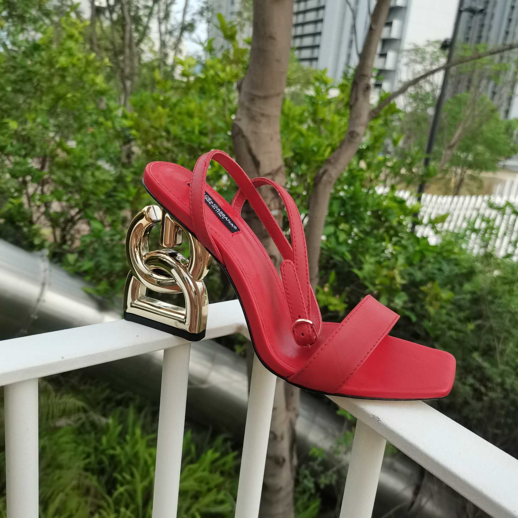 Dolce & Gabbana Keira DG Heel Sandals - PerfectKickZ