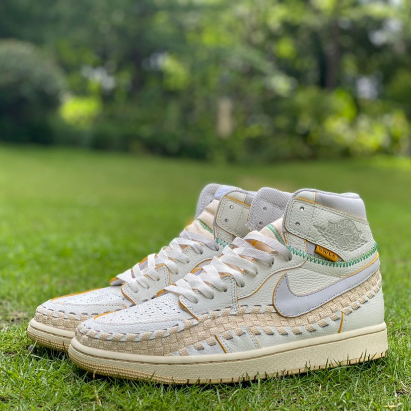Union x Air Jordan 1 High OG “Woven” Sneaker    FD2565-100 - PerfectKickZ