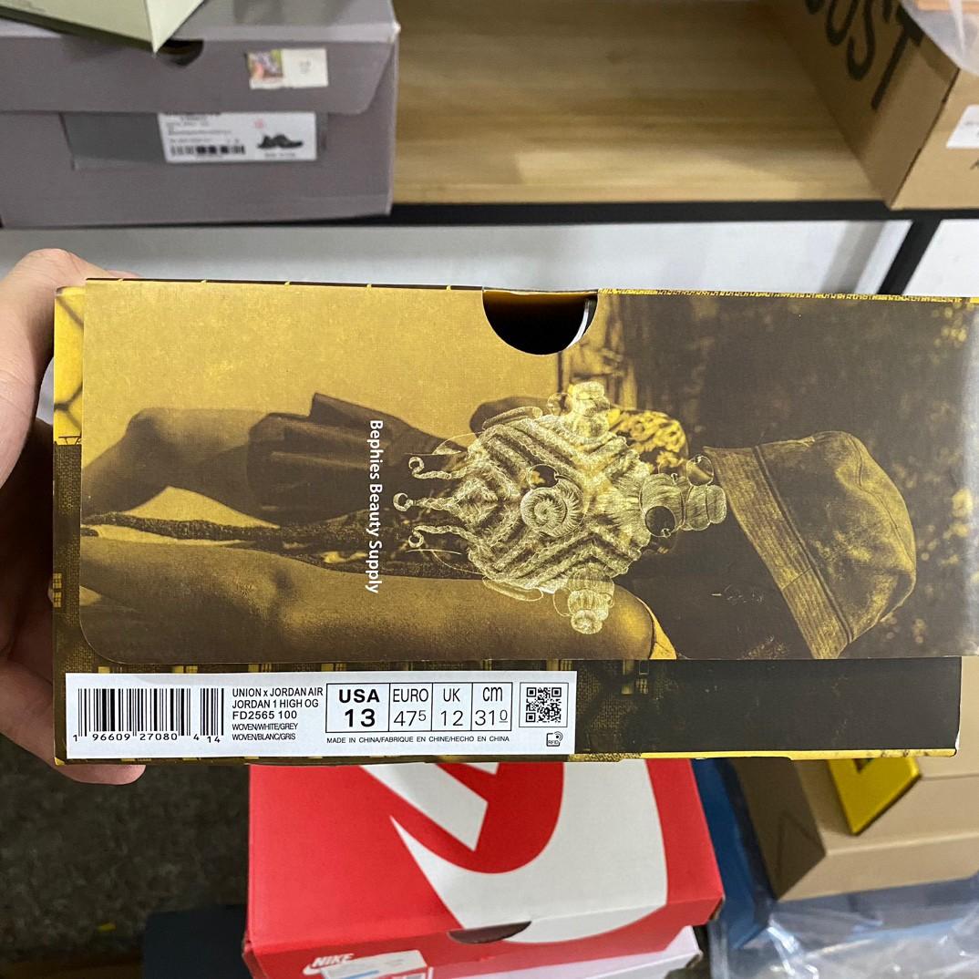 Union x Air Jordan 1 High OG “Woven” Sneaker    FD2565-100 - 