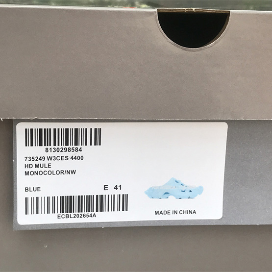 Balenciaga HD Mule In Blue - PerfectKickZ