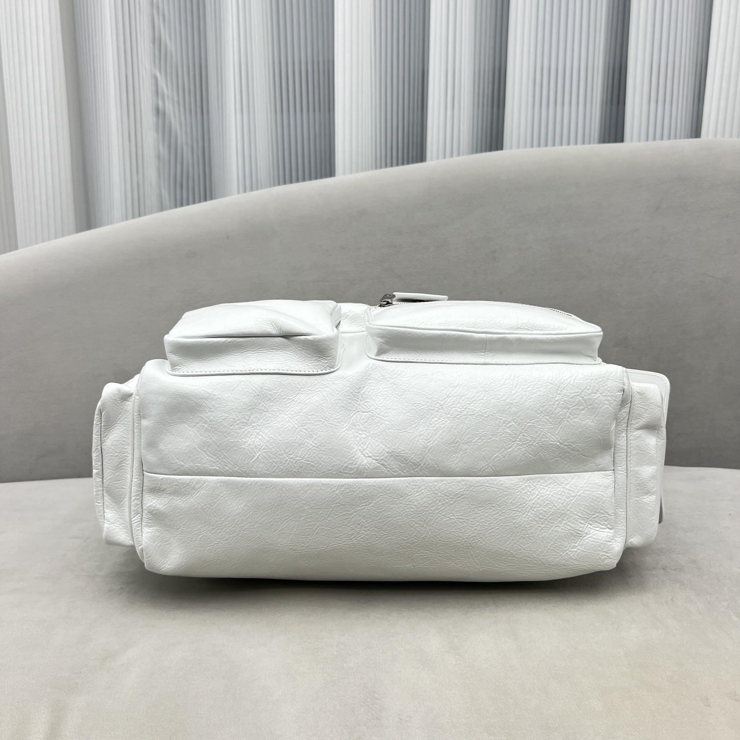 Balenciaga Logo Zipped Shoulder Bag(40x28x18cm) - PerfectKickZ