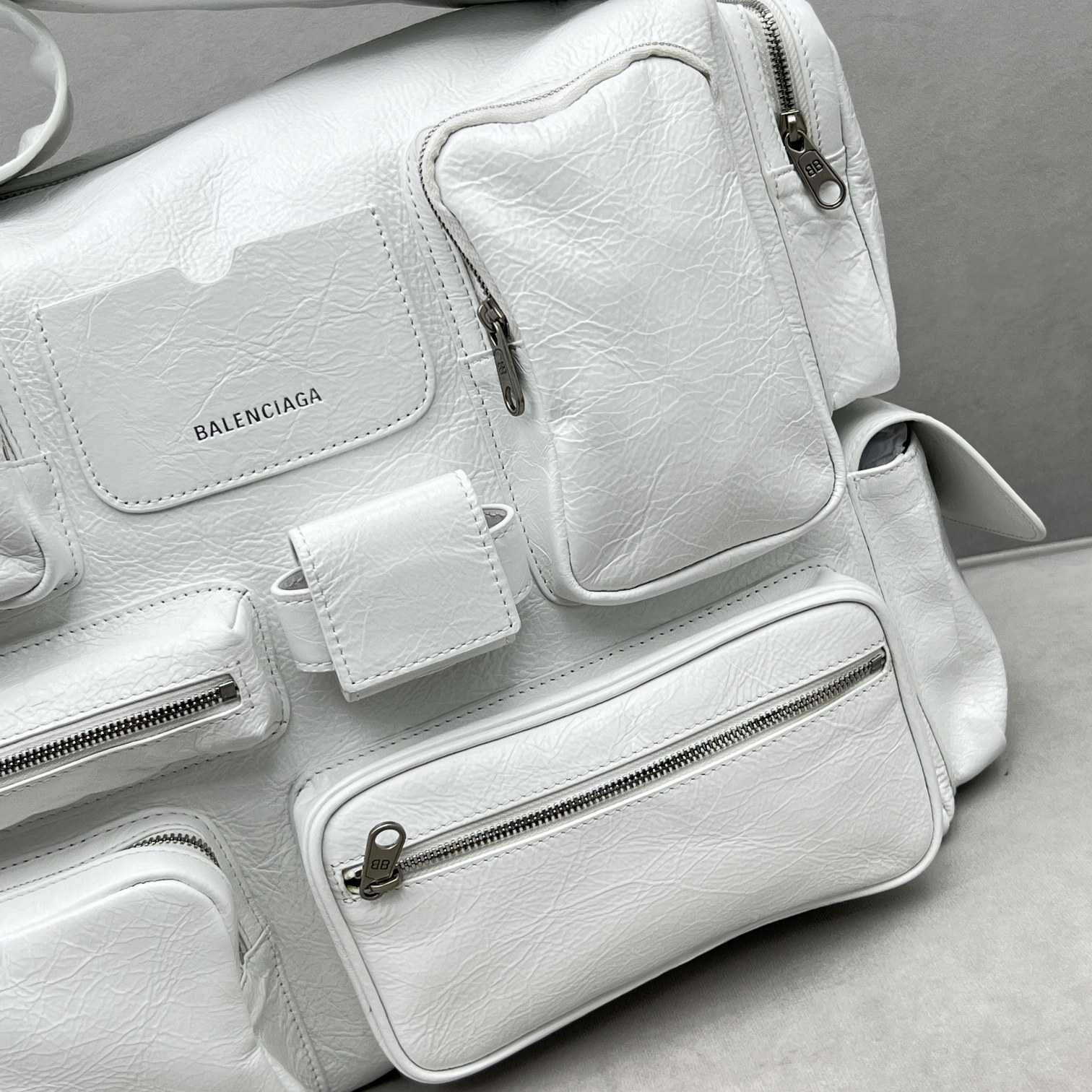 Balenciaga Logo Zipped Shoulder Bag(40x28x18cm) - PerfectKickZ