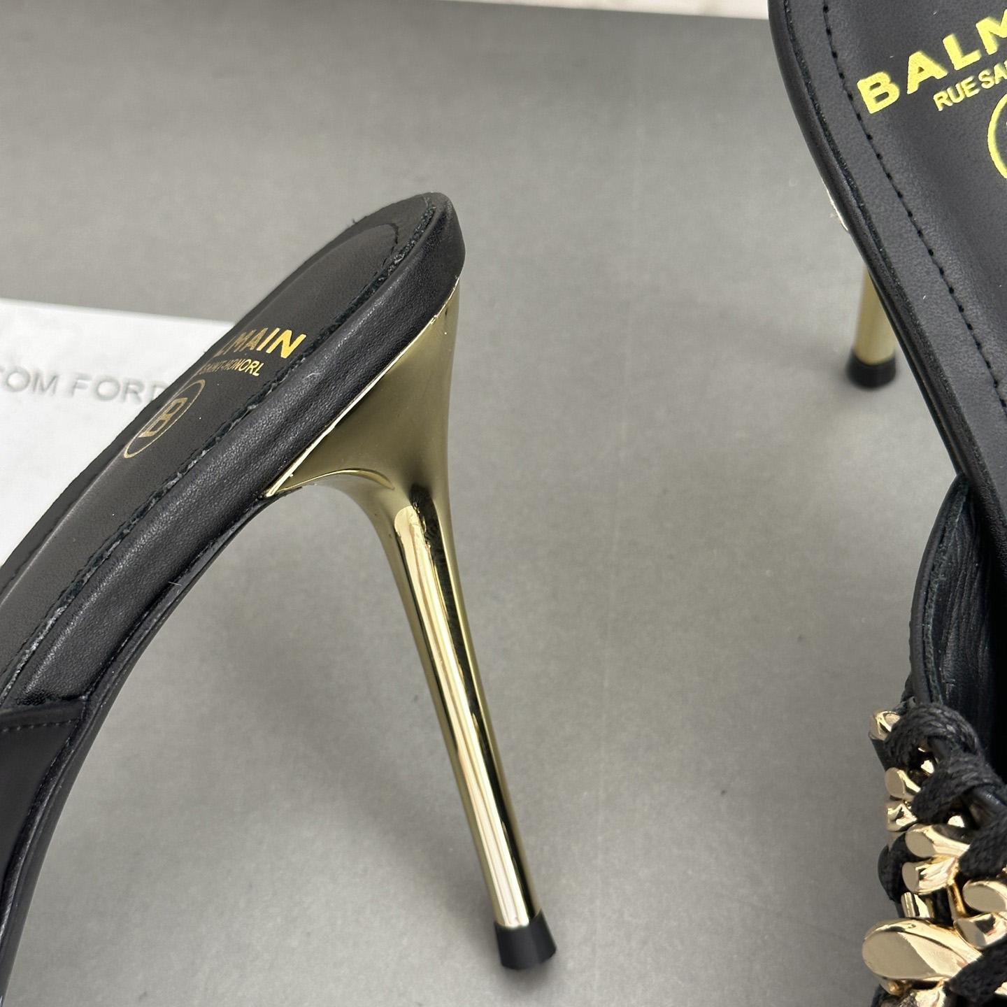 Balmain Chain-link Detail 110mm Pumps - PerfectKickZ