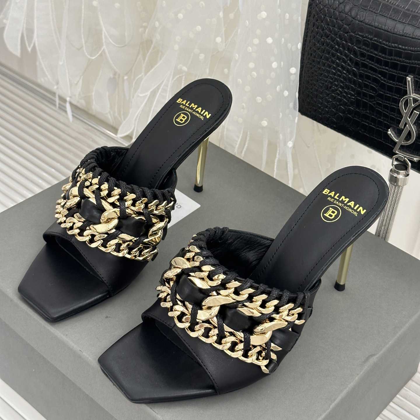 Balmain Chain-link Detail 110mm Pumps - PerfectKickZ