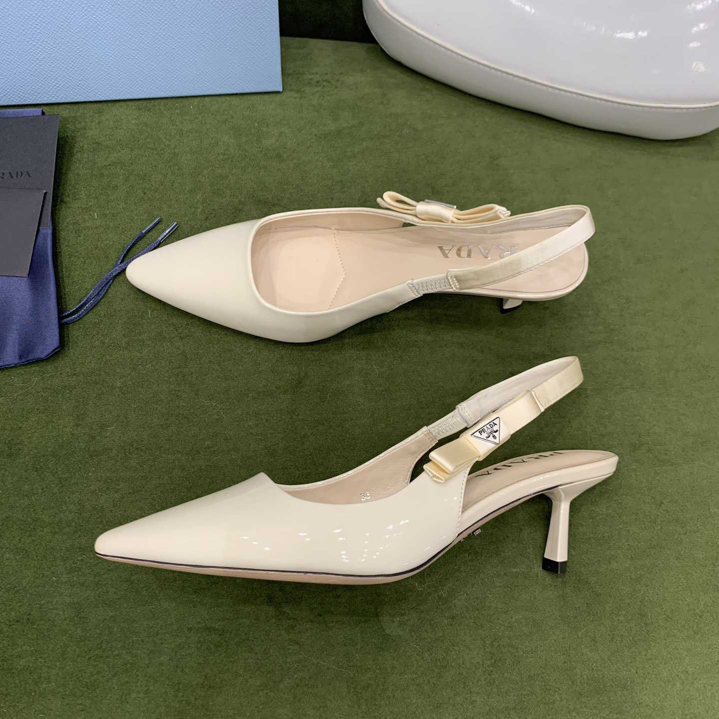 Prada Patent Leather Slingbacks - PerfectKickZ