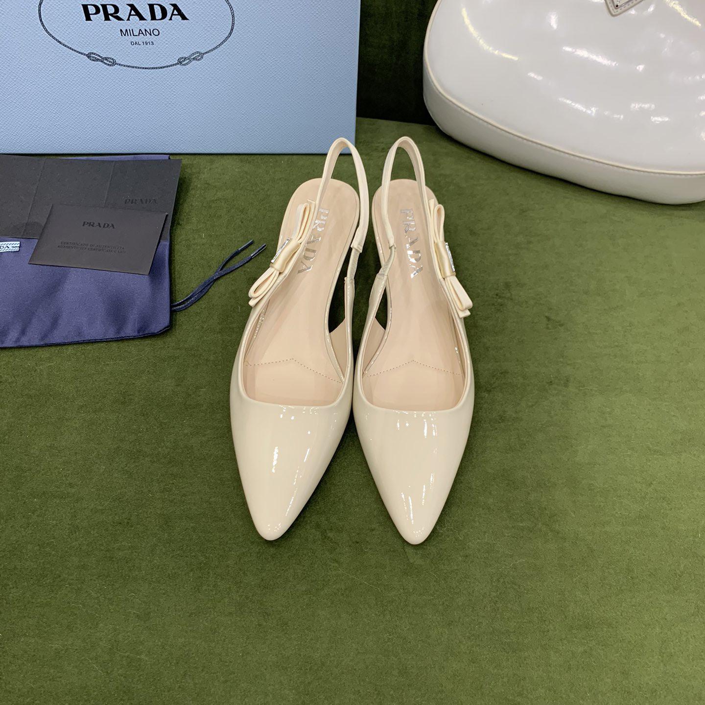 Prada Patent Leather Slingbacks - PerfectKickZ