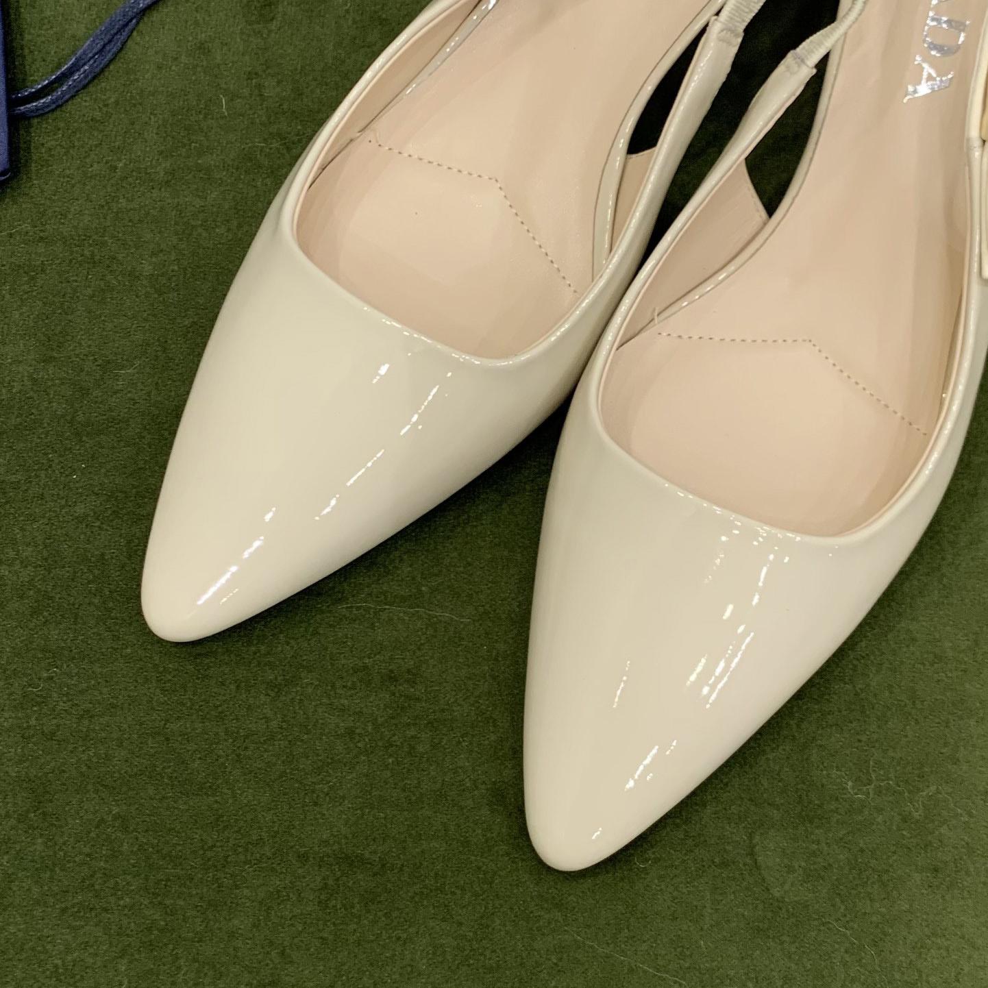 Prada Patent Leather Slingbacks - PerfectKickZ
