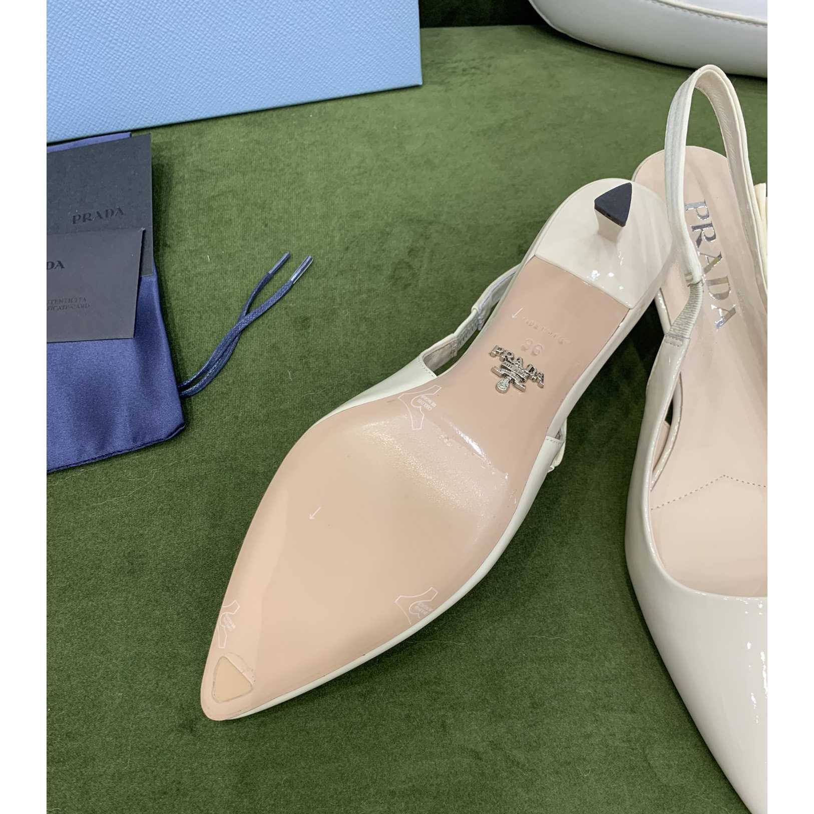 Prada Patent Leather Slingbacks - PerfectKickZ