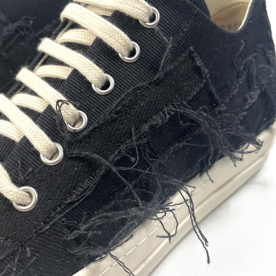 Rick Owens Drkshdw Distressed-effect Low-top Sneakers - PerfectKickZ