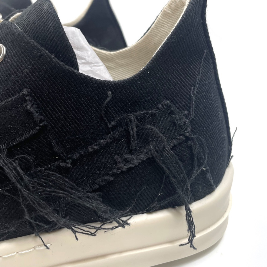 Rick Owens Drkshdw Distressed-effect Low-top Sneakers - PerfectKickZ