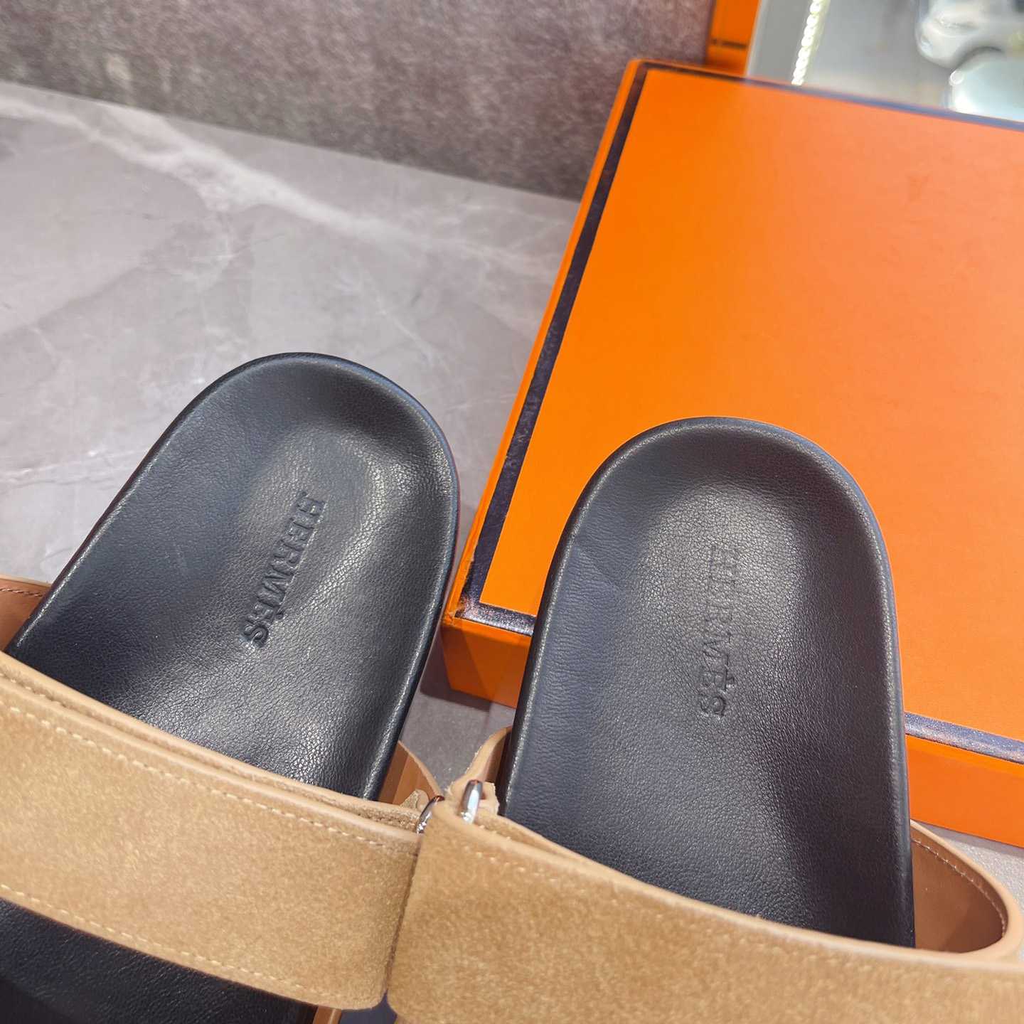 Hermes Authenticated Chypre Sandal  - PerfectKickZ