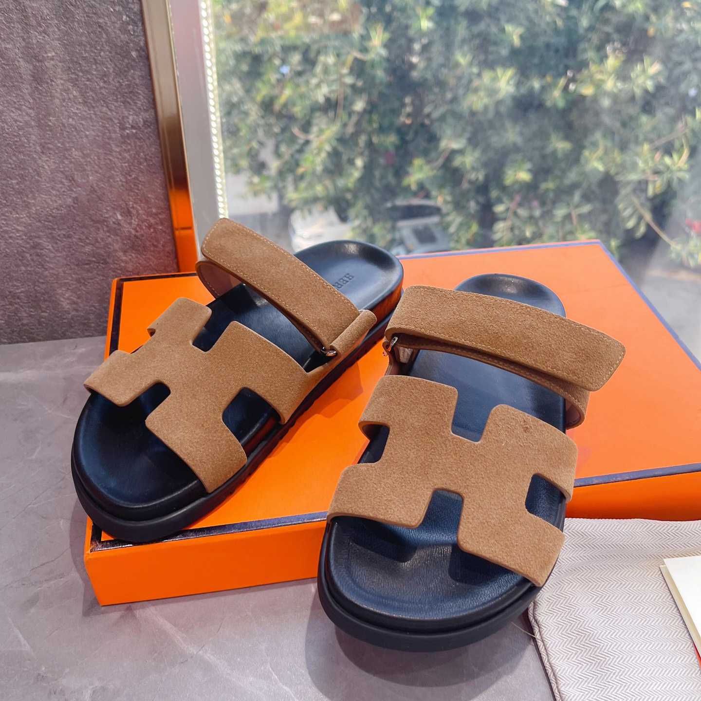 Hermes Authenticated Chypre Sandal  - PerfectKickZ