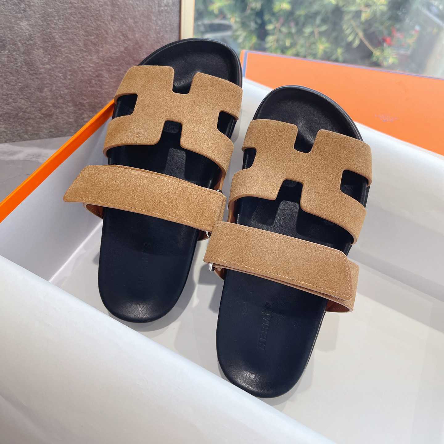 Hermes Authenticated Chypre Sandal  - PerfectKickZ