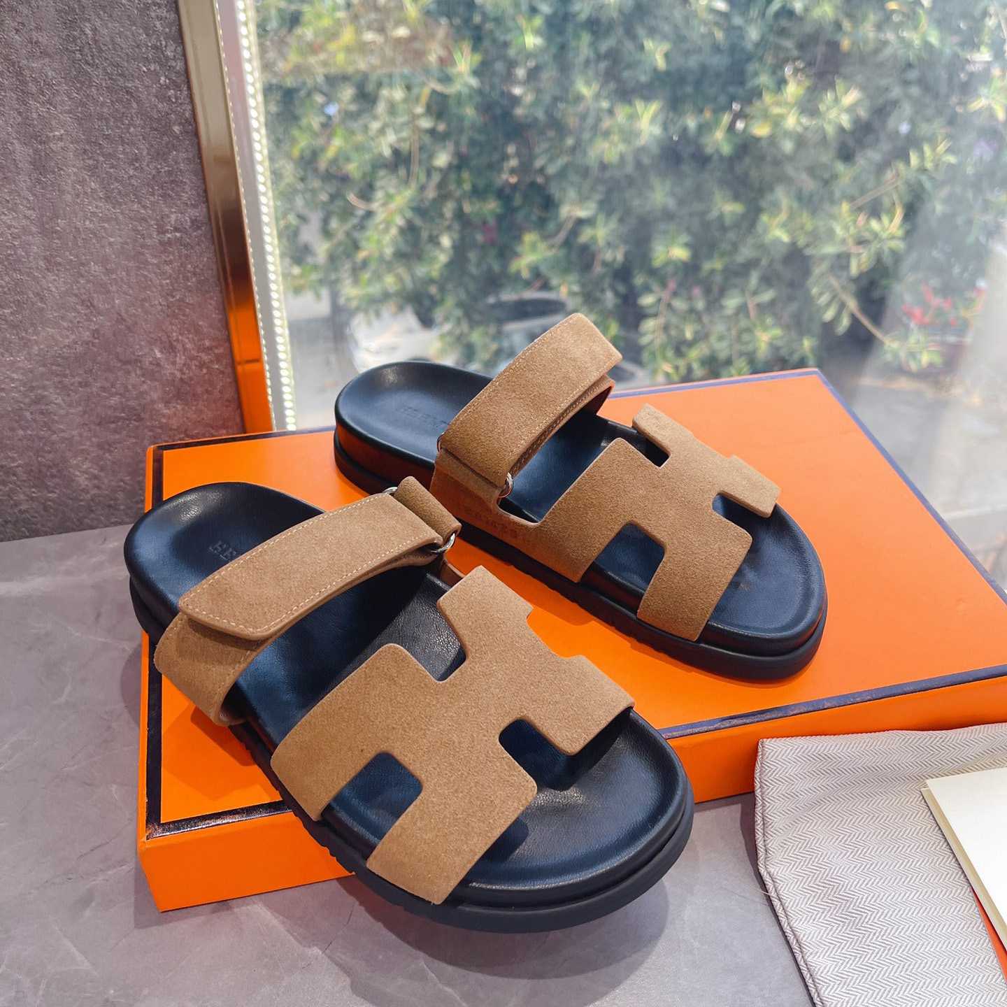 Hermes Authenticated Chypre Sandal  - PerfectKickZ