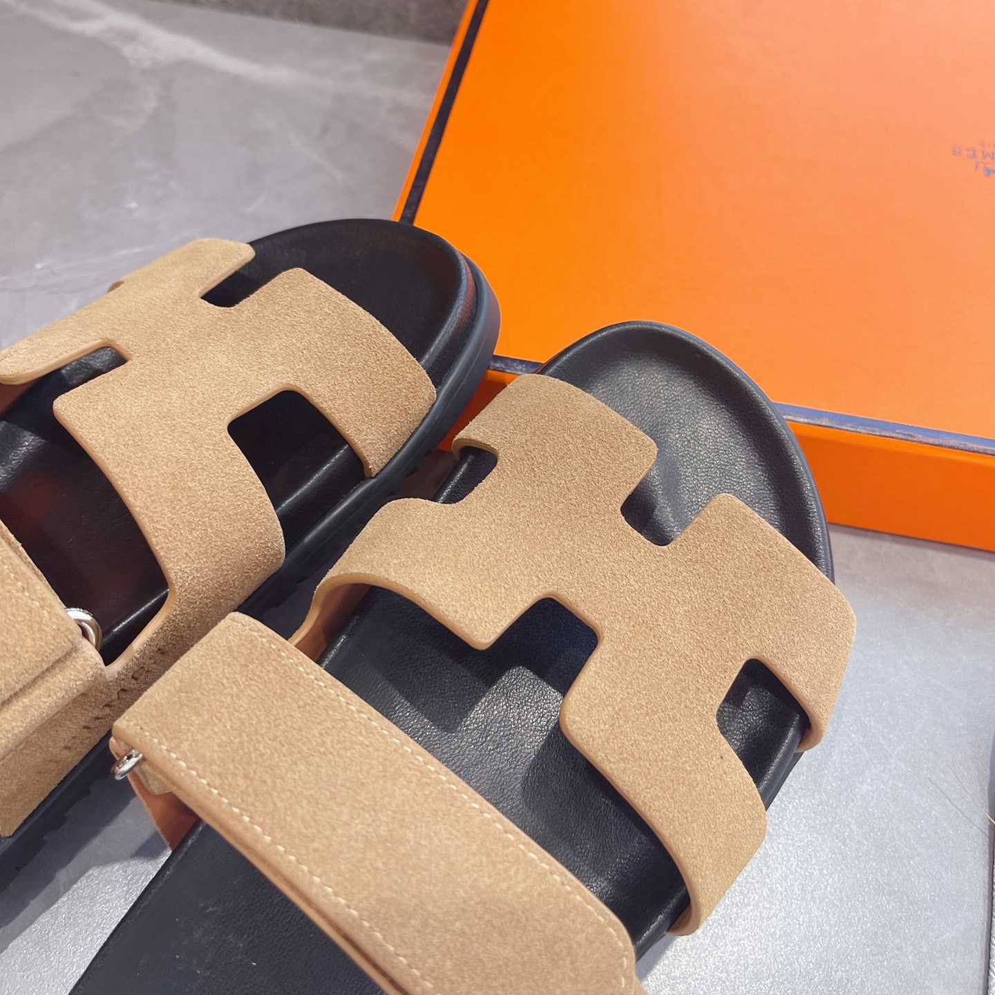 Hermes Authenticated Chypre Sandal  - PerfectKickZ