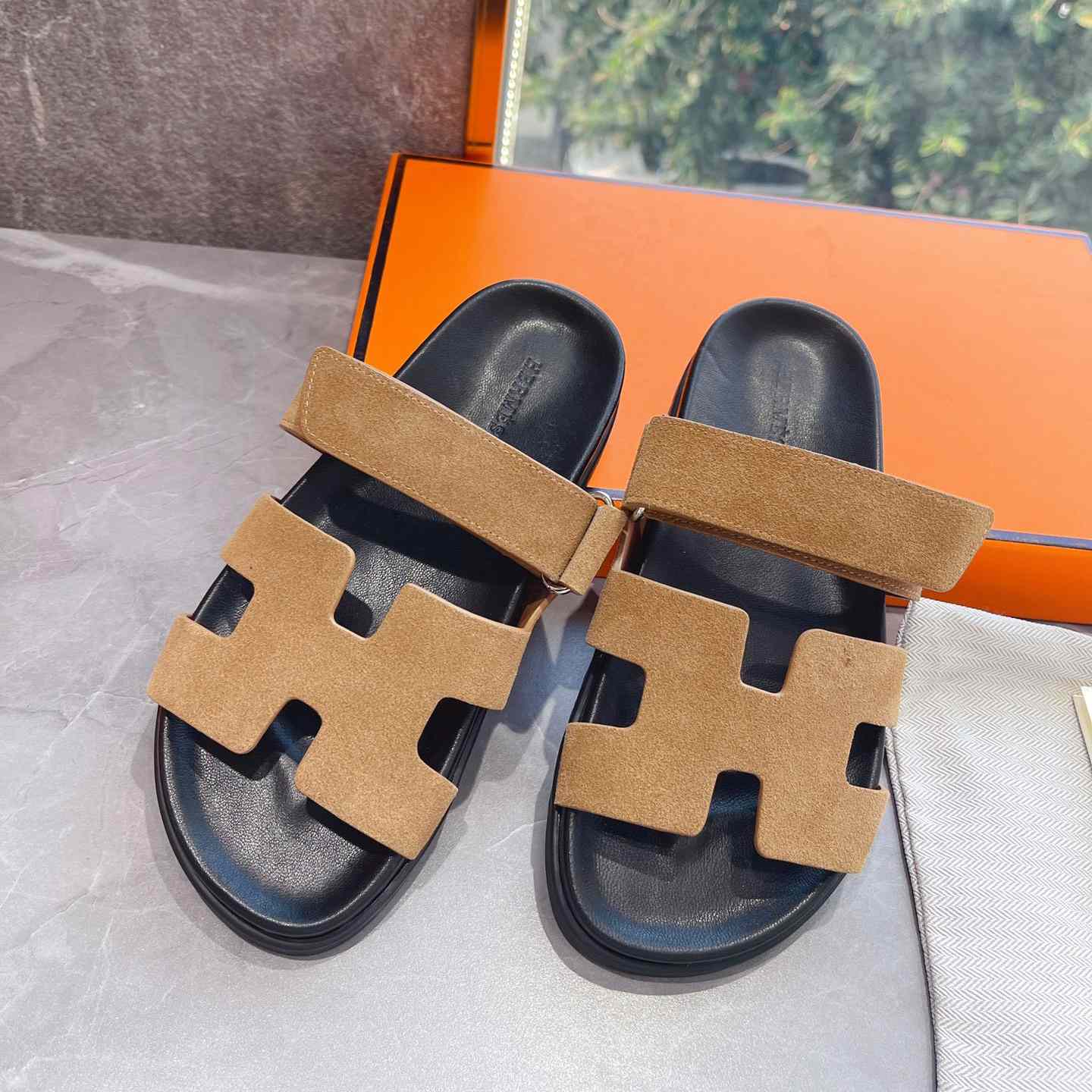 Hermes Authenticated Chypre Sandal  - PerfectKickZ