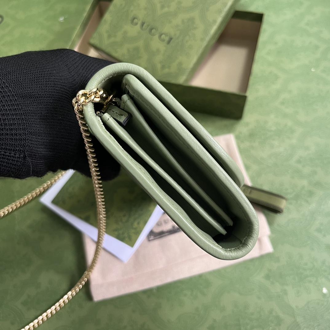 Gucci Blondie Continental Chain Wallet(21x10.5cm) - PerfectKickZ