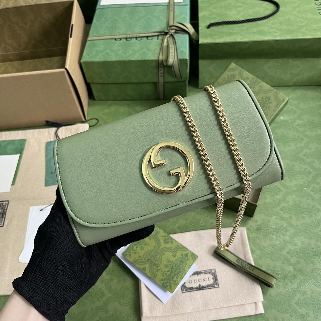 Gucci Blondie Continental Chain Wallet(21x10.5cm) - PerfectKickZ