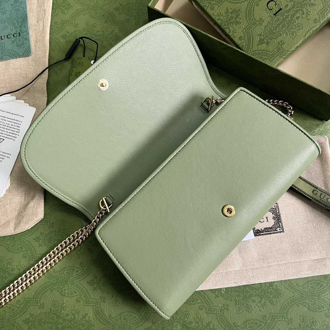 Gucci Blondie Continental Chain Wallet(21x10.5cm) - PerfectKickZ